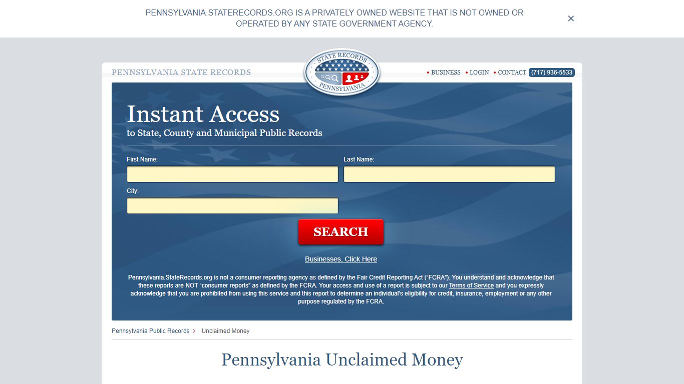 Pennsylvania Unclaimed Money | StateRecords.org